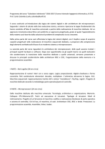 Programma del corso - Dipartimento di Ingegneria dell`Informazione