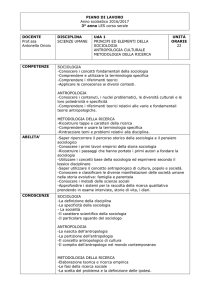 PIANO DI LAVORO Anno scolastico 2016/2017 3° anno LES corso