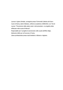 Laurea in Igiene Dentale, conseguita presso l`Università