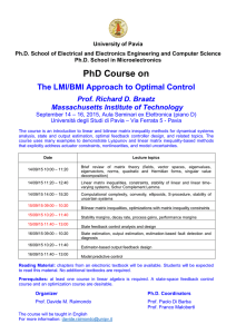 The LMI/BMI Approach to Optimal Control