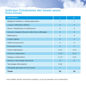 scheda conduzione aeronautico
