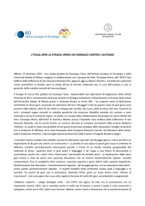 L`Italia apre la strada verso un farmaco contro l`autismo