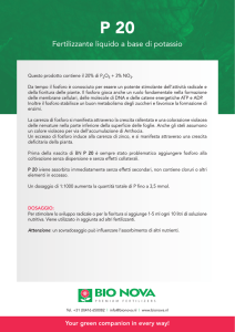 Fertilizzante liquido a base di potassio