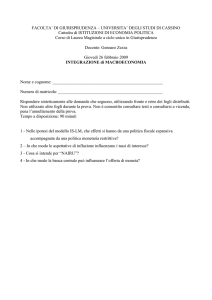 FACOLTA` DI GIURISPRUDENZA – UNIVERSITA` DEGLI STUDI DI