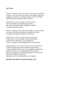AIUTAMI Aiutami, o Signore, a far sì che i miei occhi