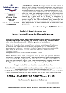 Maurizio de Giovanni e Marco D`Amore GAETA