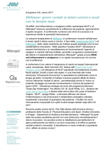 PDF - ASAlaser: giorni contati ai dolori cronici e acuti con le terapie