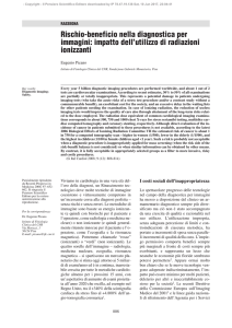 Rischio-beneficio nella diagnostica per immagini: impatto dell