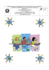prova logico matematica classe III