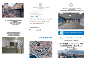 Metodi quantitativi per le decisioni aziendali
