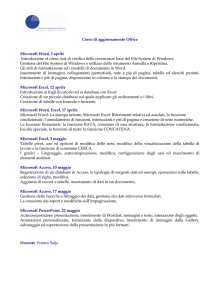 08 Aut Corso di aggiornamento Office Microsoft Word, 3 aprile