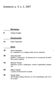 Sommario a. V, n. 2, 2007