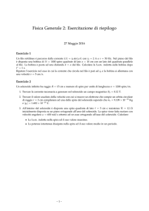 simulazione del secondo esonero