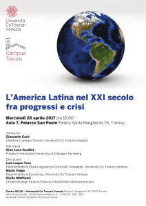 L`America Latina nel XXI secolo fra progressi e crisi