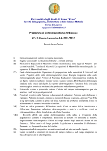 Ingegneria Telematica L8 Programma di Elettromagnetismo