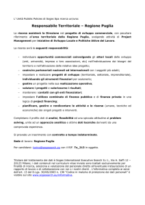 Responsabile Territoriale – Regione Puglia