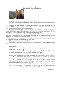 Curriculum vitae - Dipartimento di Diritto privato e storia del diritto