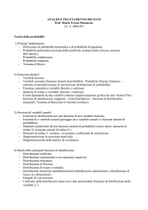 Analisi e trattamento dei dati