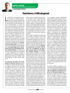 Nutrizione e follicologenesi