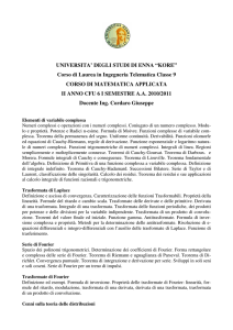 Matematica Applicata - Cordaro Giuseppe