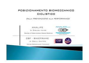 POSIZIONAMENTO BIOMECCANICO CICLISTICO