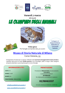 le olimpiadi degli animali - Associazione Didattica Museale