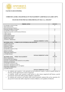 MANAGEMENT AZIENDALE 2016-2017