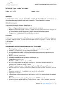 Microsoft Excel - Corso Avanzato