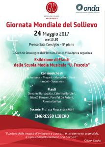 giornata mondiale del sollievo - Istituto Clinico Villa Aprica