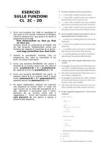 ESERCIZI vari RIASSUNTIVI sulle FUNZIONI