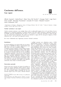 Carcinoma dell`uraco. - Annali Italiani di Chirurgia