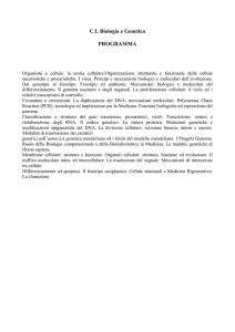 CI Biologia e Genetica PROGRAMMA