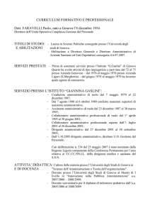 curriculum vitae dott. faravelli paolo