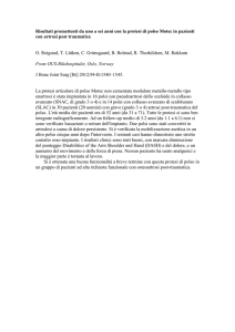 Risultati promettenti da uno a sei anni con la protesi di polso Motec