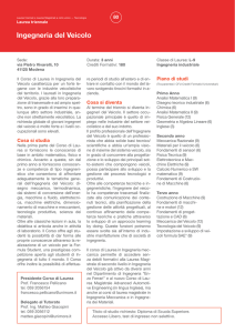 Ingegneria del Veicolo - Dipartimento di Ingegneria "Enzo Ferrari"