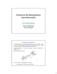 Dinamica del Manipolatore (seconda parte)