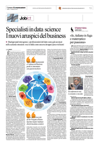 Specialisti in data science I nuovi aruspici del business