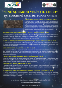“uno sguardo verso il cielo” dai luoghi più sacri dei