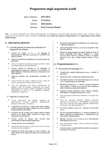 3I-LSSA, Informatica, Prof Lorenzo Donati