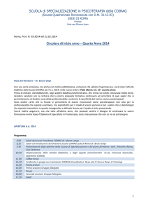 Circolare di inizio A.A. 2014 per gli Allievi del Quarto Anno