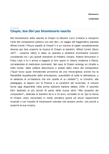 Chopin, due libri per bicentenario nascita
