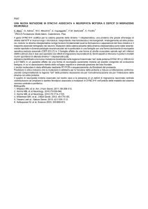 una nuova mutazione in dync1h1 associata a neuropatia