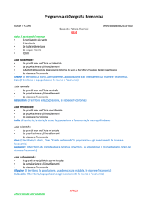 Programma di Geografia Economica