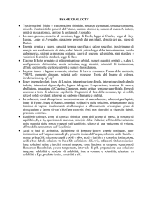 ESAME ORALE CTF • Trasformazioni fisiche e trasformazioni