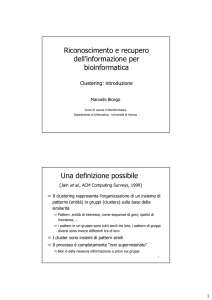 8. Clustering: introduzione