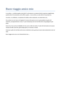 Buon viaggio amico mio - Circolo Culturale Silvio Pellico Sassari