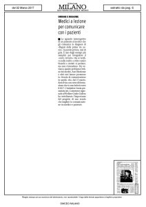 Medici a lezione per comunicare con i pazienti
