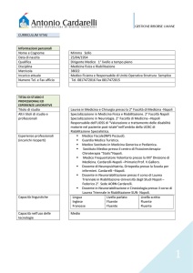 CURRICULUM VITAE Informazioni personali Nome e