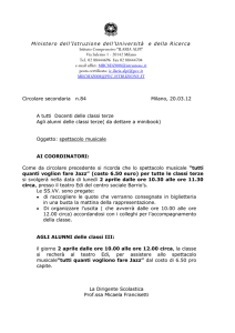 circ. secondaria n. 84 spettacolo musicale terze