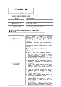 Andrea Zeppa, curriculum vitae